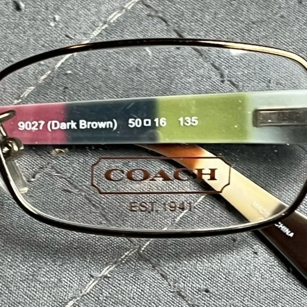 Coach HC 5003 Iris 9027 Dark Brown 52‑16‑135 Full Rim Eyeglasses Frame